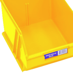 6L Stor-Pak No.60 Storage Bin 200 x 275 x 165mm Yellow 6 Pack-Hammerox Industrial