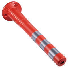 6 Piece 30" Traffic Delineator Posts Flexible