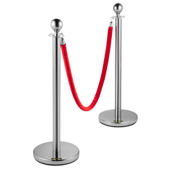 6 Piece Rope Stanchion Set Crowd Control