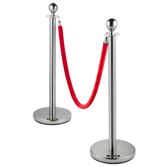 6 Piece Rope Stanchion Set Crowd Control