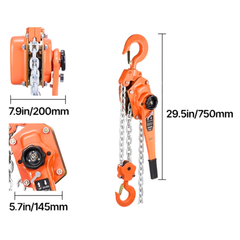 6 Ton Lever Chain Hoist 3m Lift