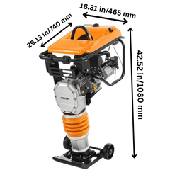 6.5HP 196cc Vibratory Rammer Tamper-Hammerox Industrial
