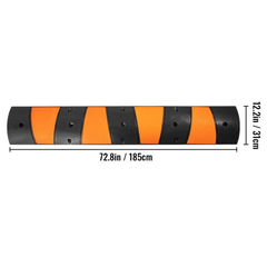 6ft Modular Rubber Speed Bump Set-Hammerox Industrial