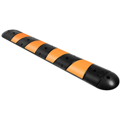 6ft Modular Rubber Speed Bump with End Caps-Hammerox Industrial