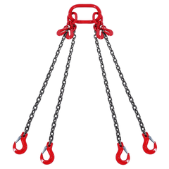 6mm x 1.5m 4 Leg Chain Sling 2993kg Capacity