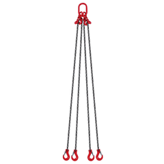 6mm x 1.5m 4 Leg Chain Sling 2993kg Capacity