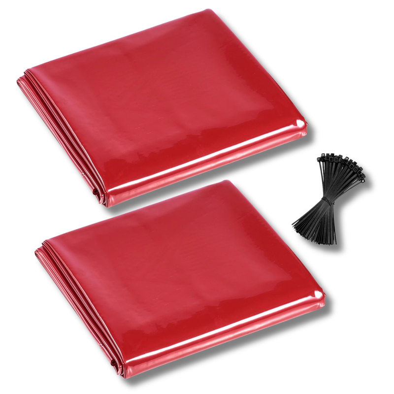 6x8ft Welding Curtain Flame Resistant Vinyl - Pair-Hammerox Industrial