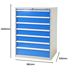 7 Drawer Industrial Tooling Cabinet-Hammerox Industrial