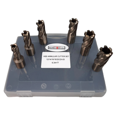 7 Piece HSS Cobalt Annular Cutter Set - Metex-Hammerox Industrial