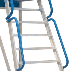 7 Step Walk Through Access Platform Ladder-Hammerox Industrial
