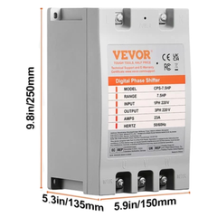 7.5HP Digital Phase Converter 220V Single to 3 Phase