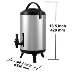 7.6L Insulated Hot & Cold Beverage Dispenser Stainless Steel
