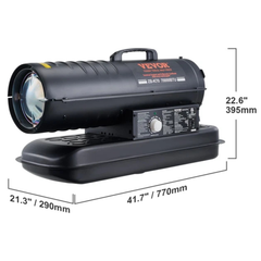 70000BTU Portable Kerosene Forced Air Heater 5gal Tank