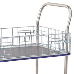 740 x 480mm 2 Tier Multi Purpose Cage Platform Trolley-Hammerox Industrial