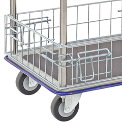 740 x 480mm 2 Tier Multi Purpose Cage Platform Trolley-Hammerox Industrial