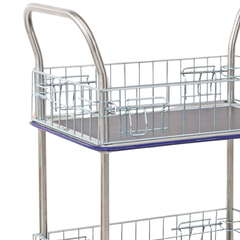 740 x 480mm 2 Tier Multi Purpose Cage Platform Trolley-Hammerox Industrial