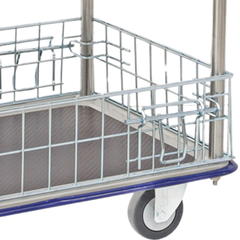 740 x 480mm 2 Tier Multi Purpose Cage Platform Trolley-Hammerox Industrial