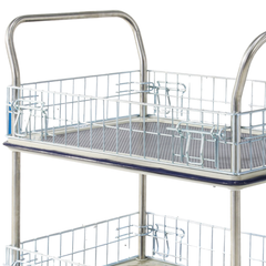740 x 480mm 2 Tier Multi Purpose Cage Platform Trolley-Hammerox Industrial
