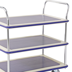 740 x 480mm 3 Tier Multi Purpose Platform Trolley-Hammerox Industrial