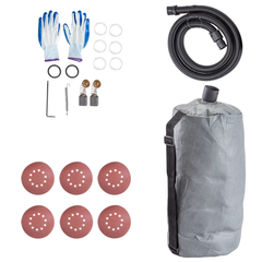 750W Electric Drywall Sander Foldable with Vacuum Bag & Light-Hammerox Industrial