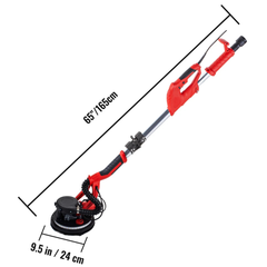 750W Electric Drywall Sander Foldable with Vacuum Bag & Light-Hammerox Industrial