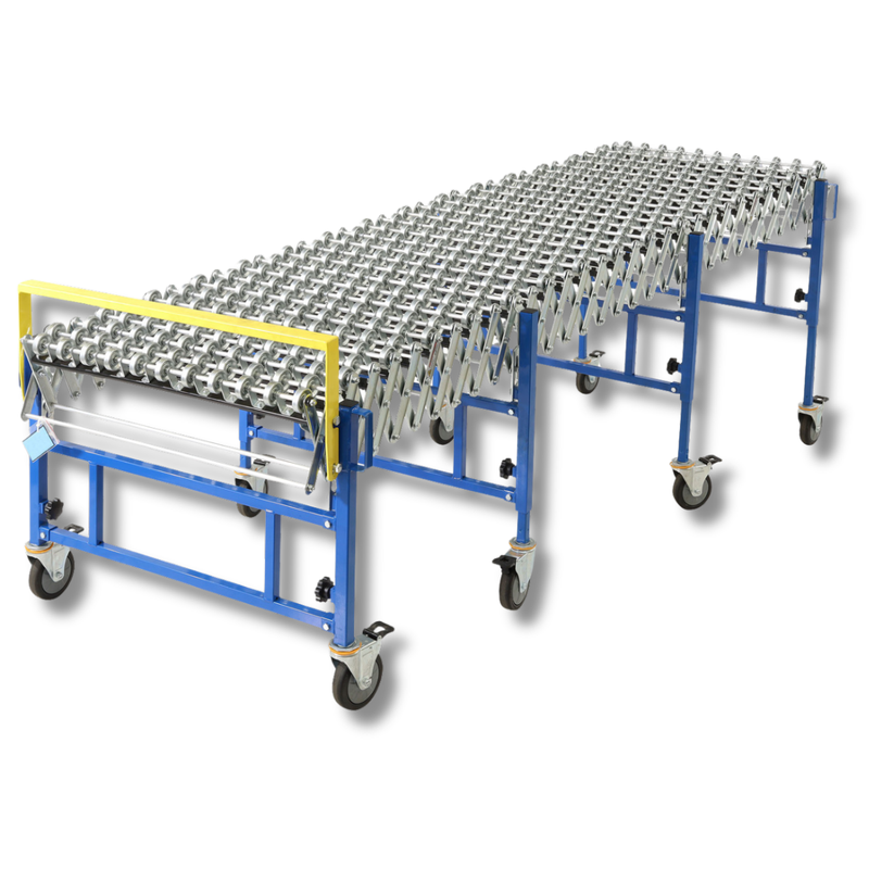 760mm Skate Wheel Expanding Conveyor 1.1m to 4m-Hammerox Industrial