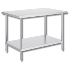 760x1210mm Stainless Steel Food Prep Table-Hammerox Industrial