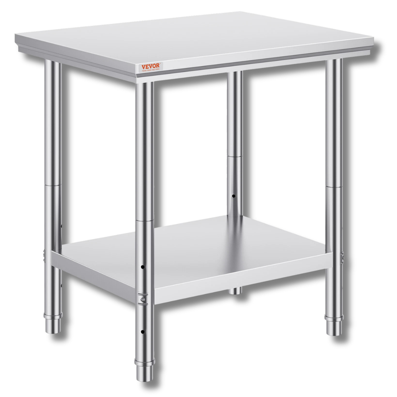 762x610mm Stainless Steel Food Prep Table