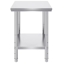 762x610mm Stainless Steel Food Prep Table