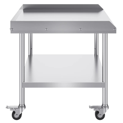 762x914mm Stainless Steel Food Prep Table with Wheels