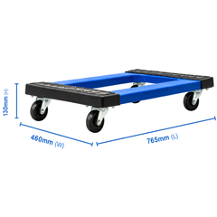 765 x 460 x 130mm Flat Equipment Moving Dolly-Hammerox Industrial