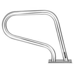 76x56cm Stainless Steel Pool Handrail with Base Plate