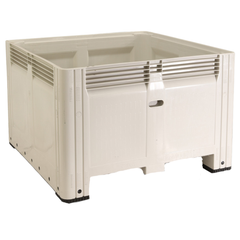 780L Solid Plastic Mega Bin 1165 x 1165 x 780mm-Hammerox Industrial