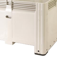 780L Solid Plastic Mega Bin 1165 x 1165 x 780mm-Hammerox Industrial