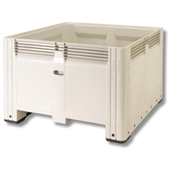 780L Solid Plastic Mega Bin 1165 x 1165 x 780mm-Hammerox Industrial