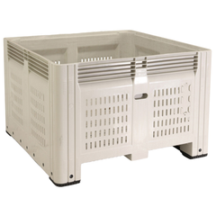 780L Vented Plastic Mega Bin 1165 x 1165 x 780mm-Hammerox Industrial