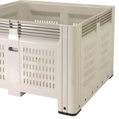 780L Vented Plastic Mega Bin 1165 x 1165 x 780mm-Hammerox Industrial