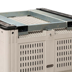 780L Vented Plastic Mega Bin 1165 x 1165 x 780mm-Hammerox Industrial
