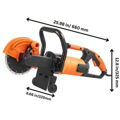 7" Electric Concrete Saw Wet & Dry with Water Pump