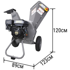 7HP Petrol Wood Chipper Shredder Mulcher Self Feeding Portable