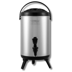 7.6L Insulated Hot & Cold Beverage Dispenser Stainless Steel-Hammerox Industrial
