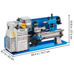 7x14" 550W Mini Metal Lathe Variable Speed
