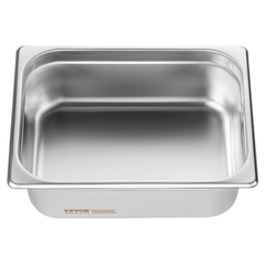 8 Pack 1/2 Size Hotel Pans 4" Deep Stainless Steel-Hammerox Industrial