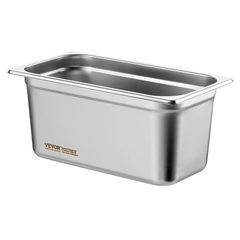 8 Pack 1/3 Size Hotel Pans 6" Deep Stainless Steel-Hammerox Industrial
