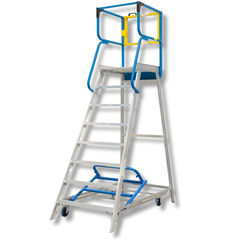 8 Step Walk Through Access Platform Ladder-Hammerox Industrial