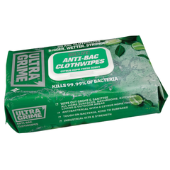 80 Pack UltraGrime Anti Bac Wipes Carton of 6 (480 Total)-Hammerox Industrial