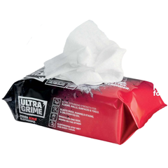 80 Pack UltraGrime Red Power Wipes Carton of 6 (480 Total)-Hammerox Industrial