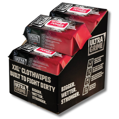 80 Pack UltraGrime Red Power Wipes Carton of 6 (480 Total)-Hammerox Industrial