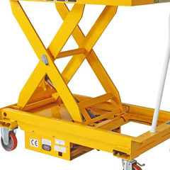 800 x 1200mm 1000kg Electric Single Scissor Lift Trolley-Hammerox Industrial