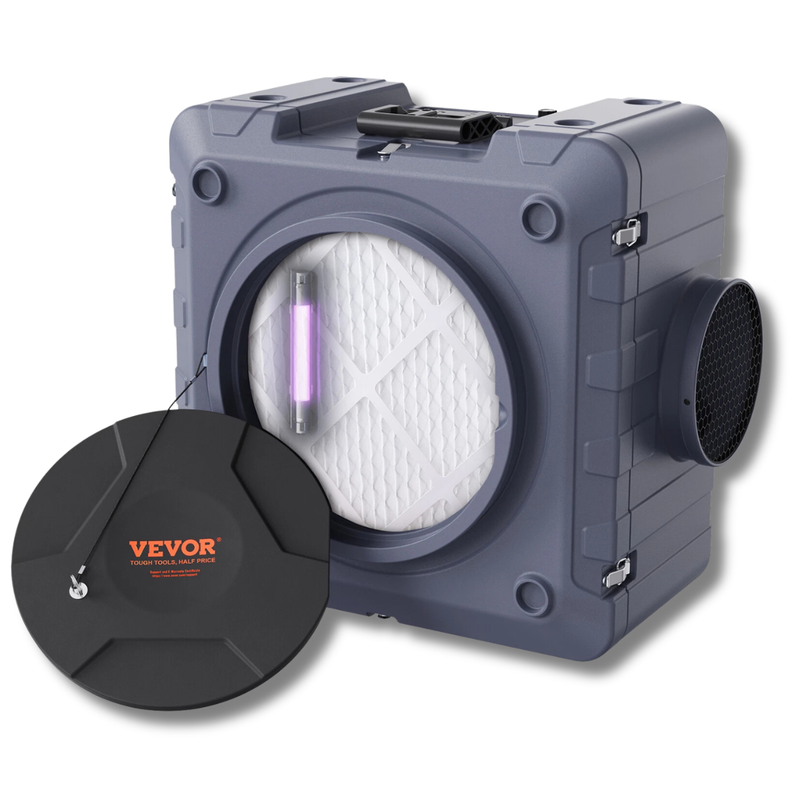 800CFM Air Scrubber 3 Stage Filtration Stackable Negative Air Machine-Hammerox Industrial